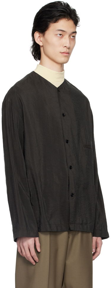 Košeľa LEMAIRE Lemaire Collarless Button-Up Shirt Čierna | SH1065 LF208, 1