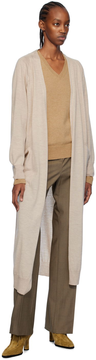 Sveter Max Mara Max Mara Katanga Longline Cardigan Béžová | 2411341071600, 3