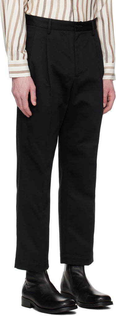 Nohavice WACKO MARIA WACKO MARIA Double Pleated Chino Trousers Čierna | 25SS-WMP-PT13, 1