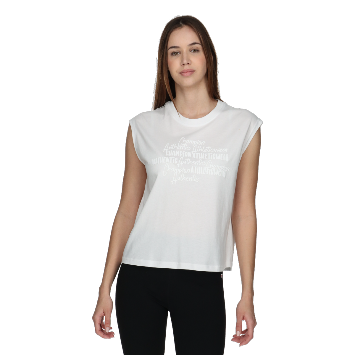Tričko Champion Champion Athleticwear Print Sleeveless T-Shirt Biela | 117617-WW001, 0