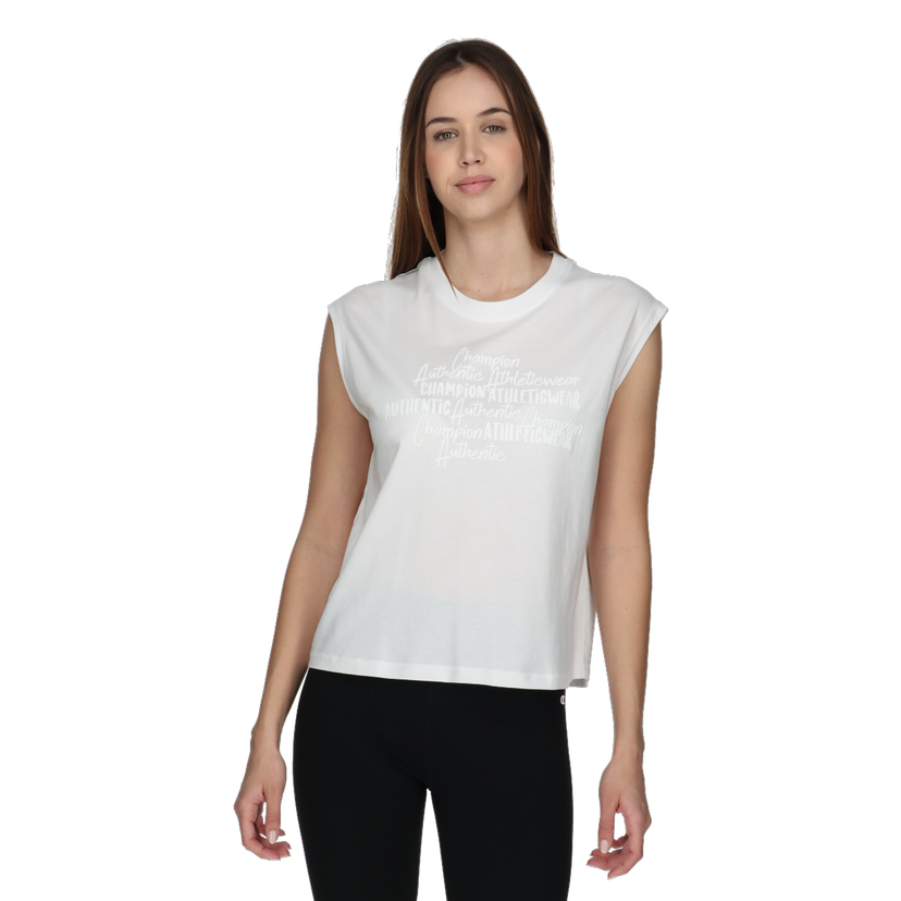 Tričko Champion Champion Athleticwear Print Sleeveless T-Shirt Biela | 117617-WW001
