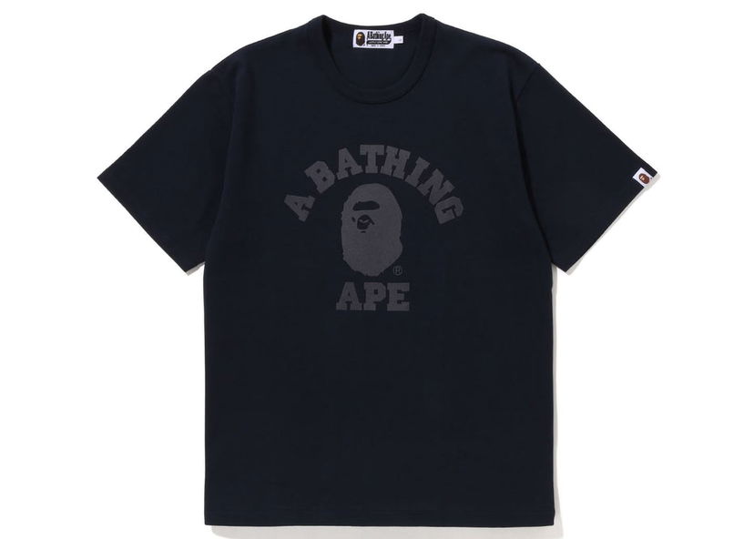 Tričko BAPE BAPE College Heavy Weight Tee Navy Navy | 1I80-109-001