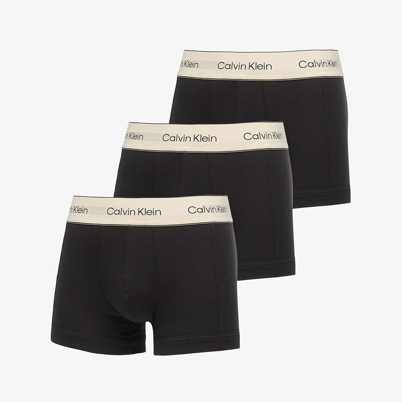 Ponožky CALVIN KLEIN Heritage Cotton Stretch Trunk 3-Pack Čierna | LV00NB4446 UB1