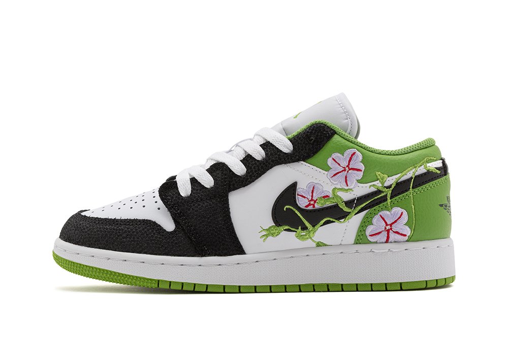 Tenisky a topánky Jordan Air 1 Low "Floral Vines" GS Zelené | DQ8389-100, 0