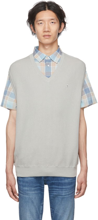 Sveter rag & bone Winslow Knit Vest Šedá | MBS22P012LL12, 0