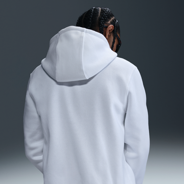 Mikina Nike Nike Club Fleece Full-Zip Hoodie Biela | FN3861-100, 4