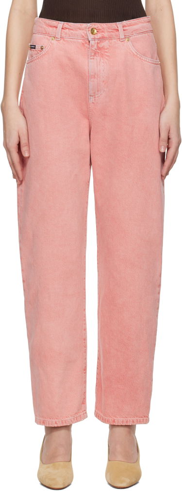 Džínsy Dolce & Gabbana Dolce&Gabbana Five-Pocket Regular Waist Jeans Ružová | FTC7CD G8MT5, 0