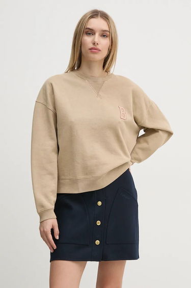 Mikina Barbour Beige Patterned Sweatshirt Béžová | LOL0613, 0