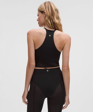 Crop Top lululemon High-Neck Nulu Tank Top with Mesh Hem Light Support B/C Cups Čierna | prod20002671, 2