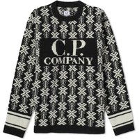 Sveter C.P. Company Wool Jacquard Crewneck Var.02 Čierna | 15CMKN234A-006633J-V02, 1