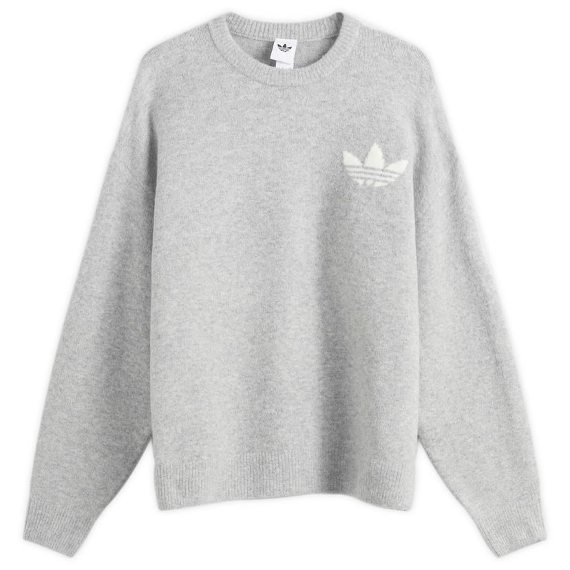 Sveter adidas Originals Knitted Sweatshirt, Size X-Small Šedá | KF2341