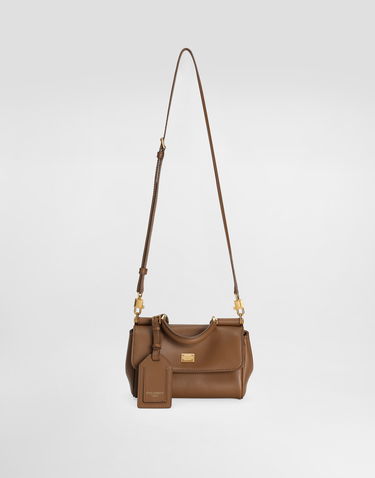 Taška cez rameno Dolce & Gabbana My Sicily Structured Leather Top Handle Shoulder Bag Onesize Hnedá | BB7864B73218Z093, 3