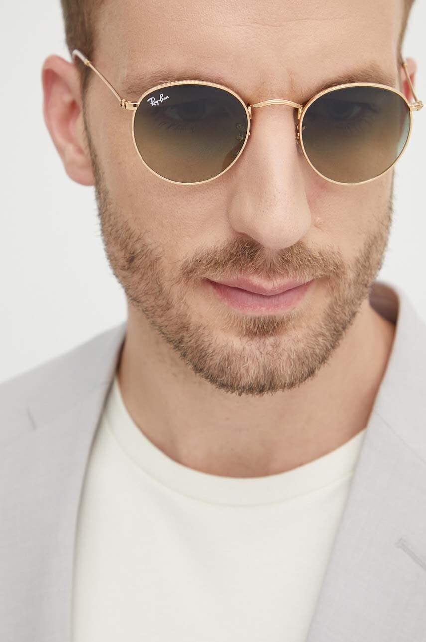 Slnečné okuliare Ray-Ban Ray-Ban Round Metal Sunglasses Metalická | 0RB3447.001.BH, 0