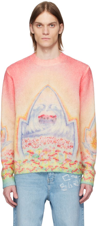 Sveter Casablanca Casablanca Psychedelic Nirvana Knit Sweater Ružová | MS25-KW-922-01, 0