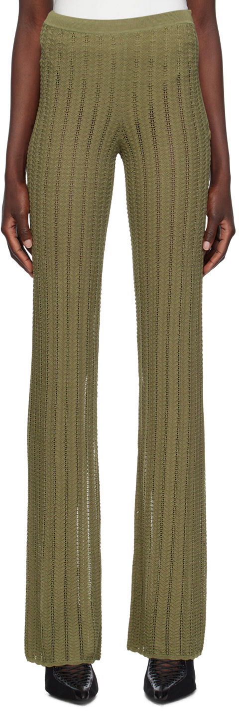 Nohavice Dion Lee Dion Lee Knit Trousers Zelené | C7217P23, 0