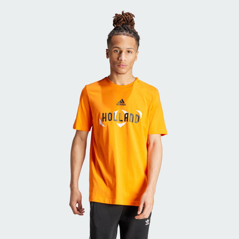 Tričko adidas Performance UEFA EURO24™ Holland T-Shirt Oranžová | IT9316