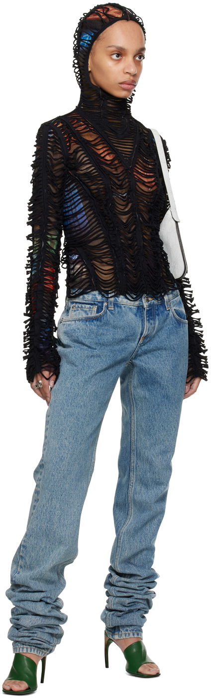 Shayne Oliver Edition 'The Slashed City' Hoodie Top