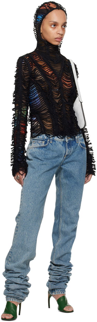 Mikina Jean Paul Gaultier Shayne Oliver Edition 'The Slashed City' Hoodie Top Čierna | 24/27-U-SW037-T551-60405030, 4