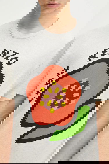 Tričko KENZO Graphic T-Shirt Šedá | FF55TS5304SG.93, 3