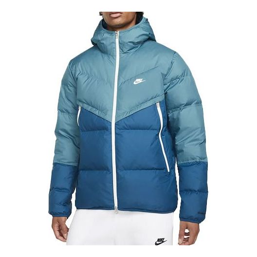 Prešívaná bunda Nike Sportswear Windrunner Hooded Jacket Modrá | DD6796-415, 0