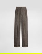 Dolce & Gabbana Alpaca Blend Glen Plaid Trousers