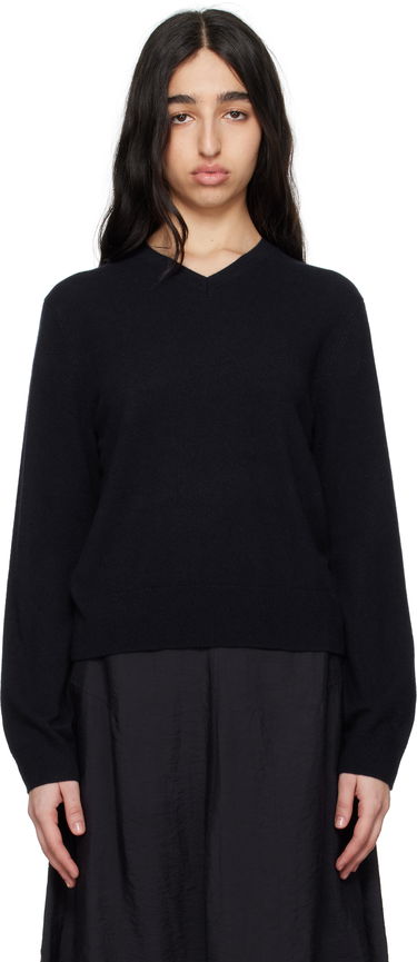 Sveter TOTEME TOTEME Classic V-Neck Sweater Čierna | 252-WRT0432-YA0016, 0