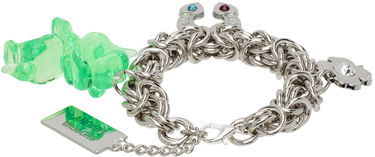 Náramok Chopova Lowena Charm Bracelet with Clover and Blue Crystal Charms Metalická | 6539, 4