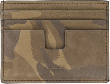 Peňaženka Tom Ford Tom Ford T Line Nubuck Camo Card Holder Hnedá | Y0233-ICL113G, 0
