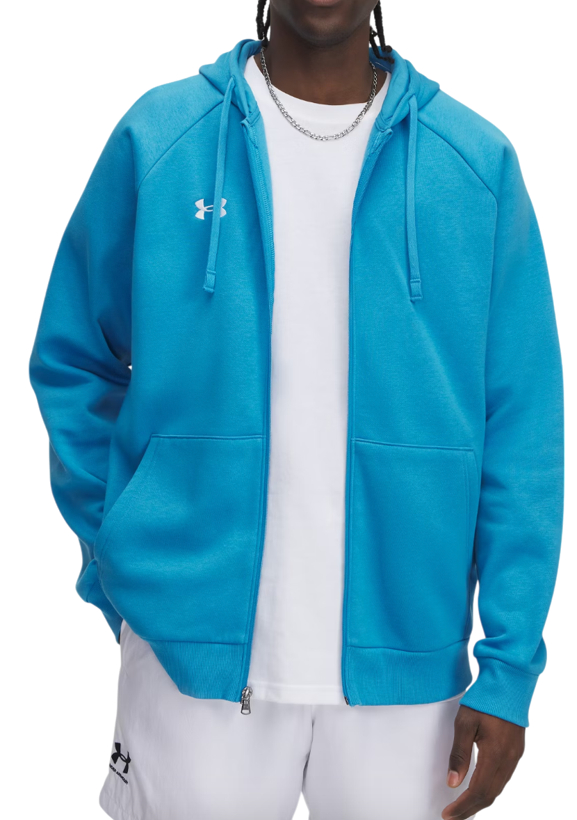 Mikina Under Armour Rival Fleece Full-Zip Hoodie Modrá | 1379767-452, 0