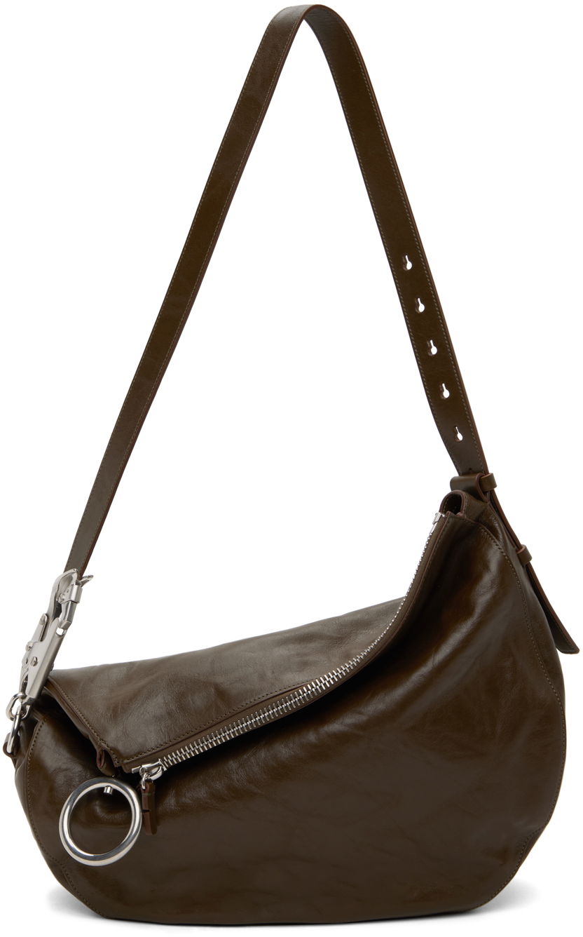 Taška cez rameno Burberry Medium Knight Bag Hnedá | 8083262, 0