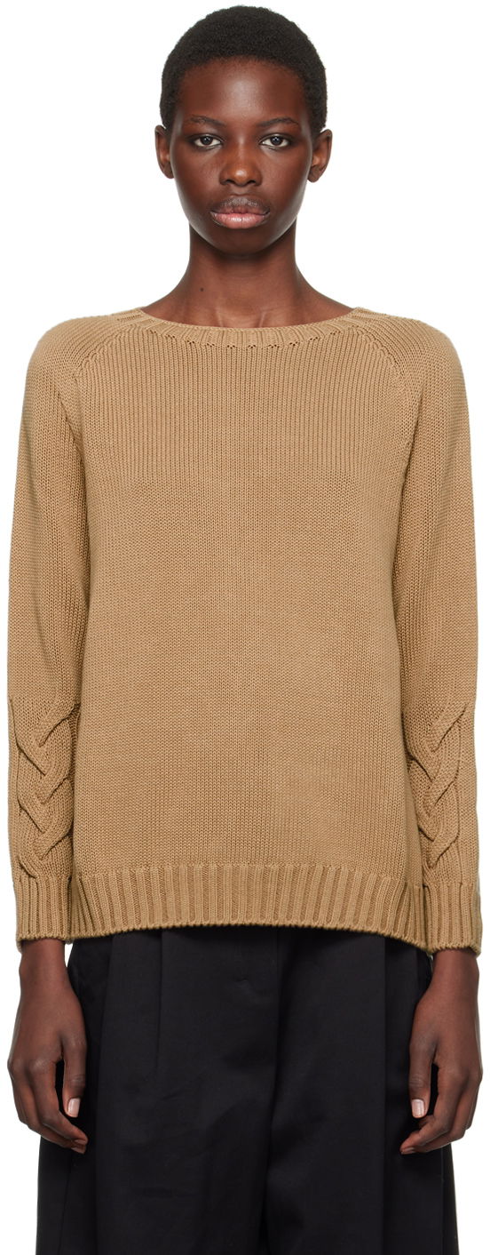 Sveter Max Mara Max Mara Harald Cable Knit Sweater Hnedá | 2429366071600, 0