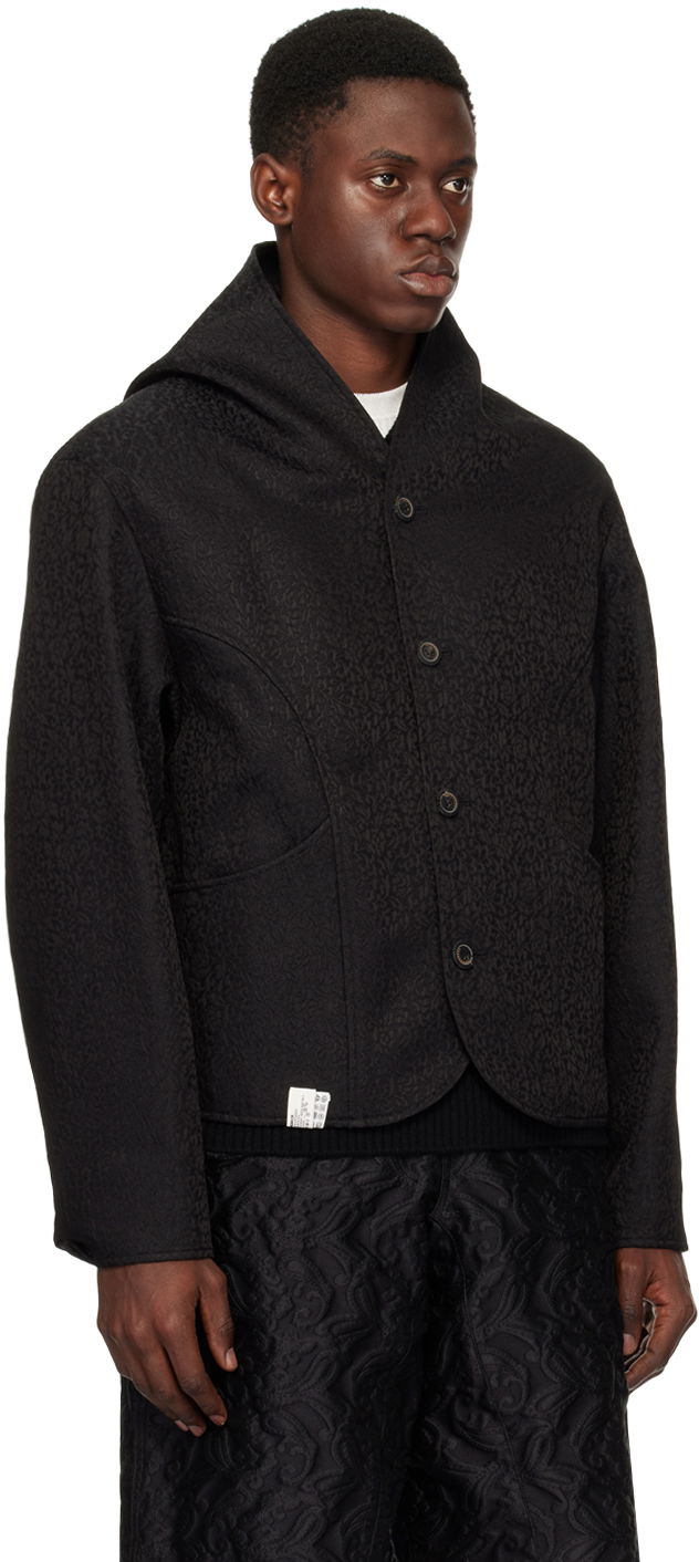 Collarless Blazer With Button Closure