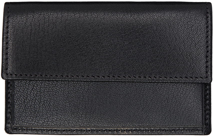 Peňaženka The Row Leather Two Card Holder Čierna | W1687-L39, 0