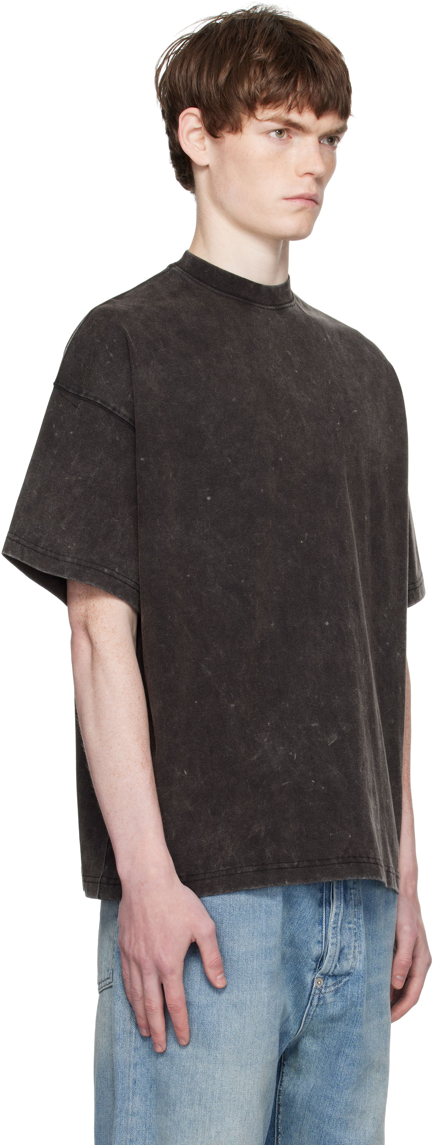 Tričko We11done We11done Oversized Dyed T-Shirt Čierna | WD-TT2-25-728-M-CH, 1