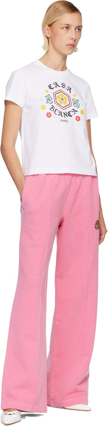 Tričko Casablanca Casablanca Emblem Fitted Short Sleeve T-shirt Biela | W-AW25-JTS-020-02, 3