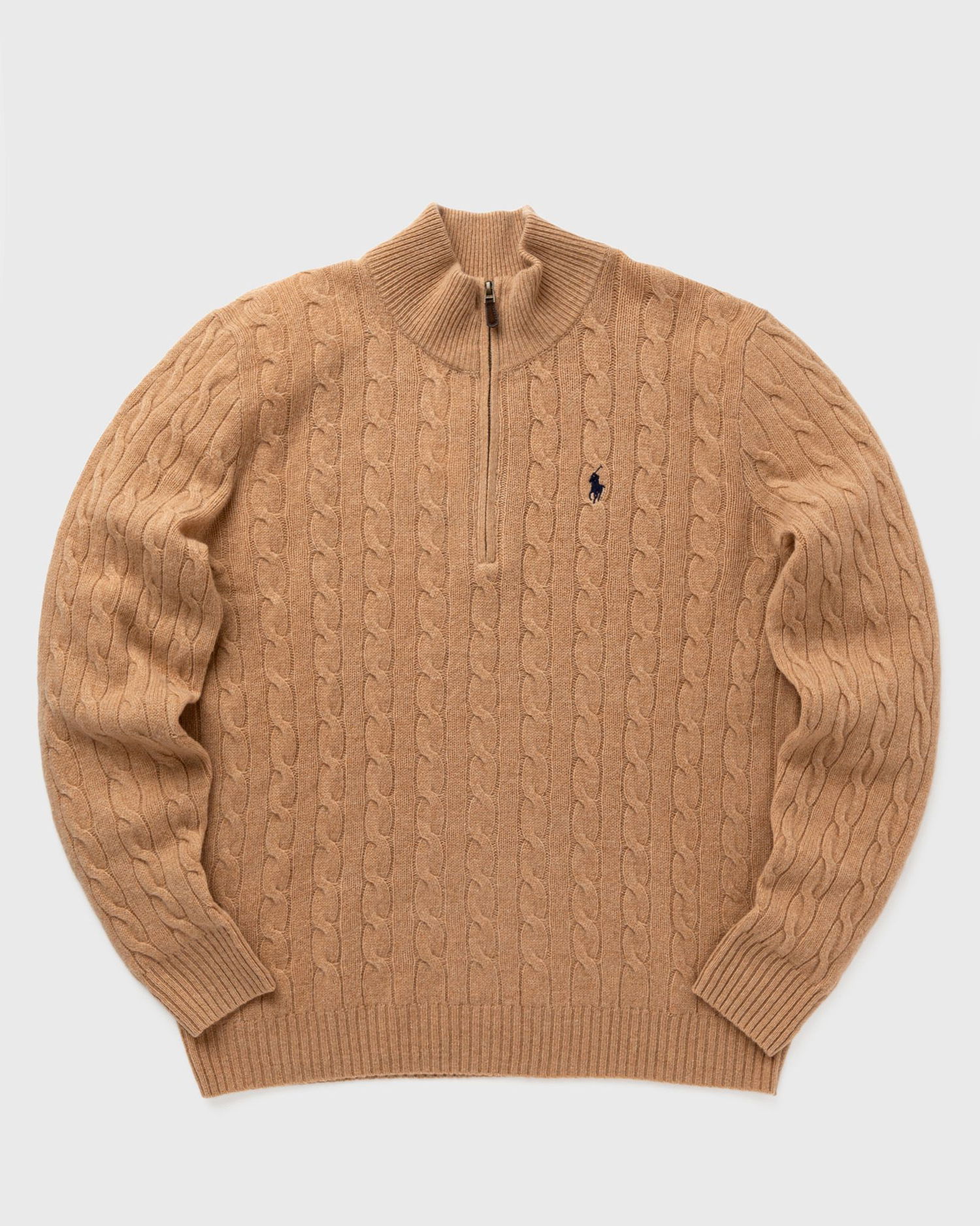 Sveter Polo by Ralph Lauren LSCABLEHZPP-LONG SLEEVE-PULLOVER Zippers & Cardigans Hnedá | 710876766006, 0