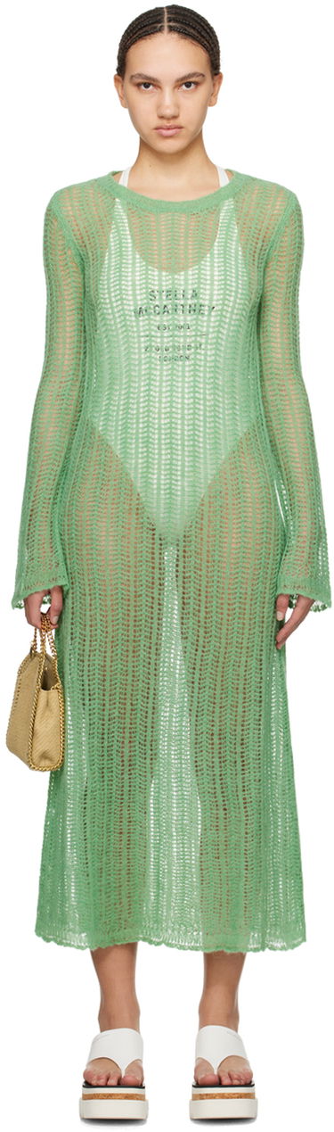 Šaty Stella McCartney Maxi Knit Dress Zelené | 6K07013S2472, 0