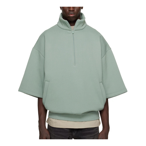 Mikina Fear of God Fear of God Essentials 3/4 Half-Zip Sweatshirt Zelené | 192BT224311F