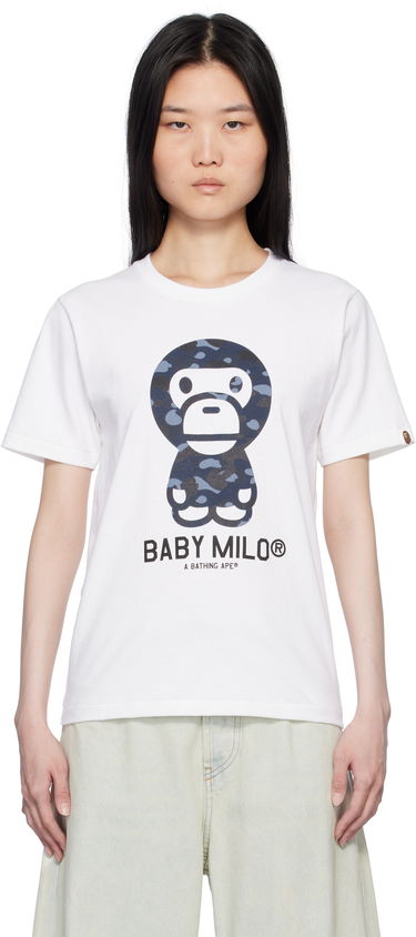 Tričko BAPE ABC Camo 'Baby Milo' Graphic T-Shirt Biela | 002TEK802104L, 0