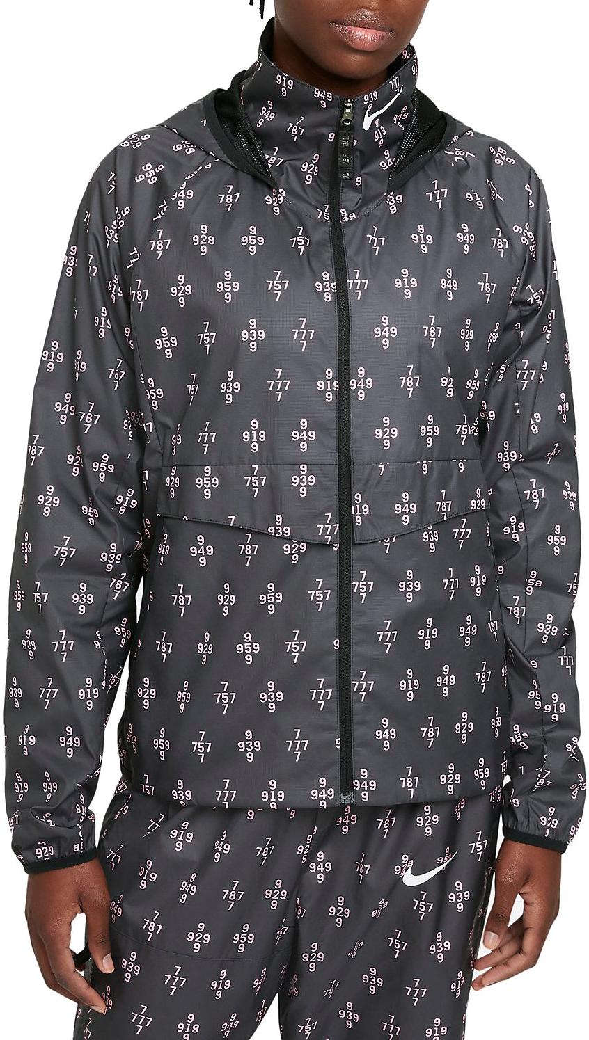 Printed Windbreaker Jacket