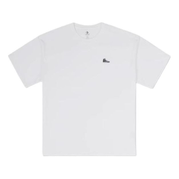 Tričko Converse Loose Sneaker Patch T-Shirt Biela | 10027239-A01, 0