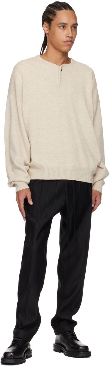 Nohavice Fear of God Fear of God Pinstripe Drawstring Eternal Trousers Čierna | FGE240-417TSWV, 3