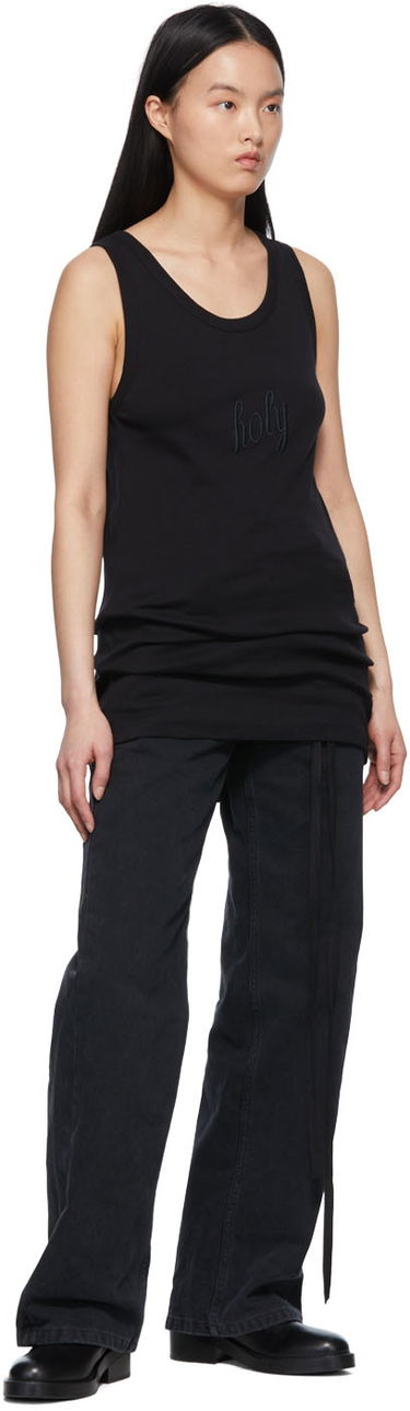 Tielko Ann Demeulemeester Ann Demeulemeester Seva Tank Top Čierna | 2201-W-JE20-222-098, 3