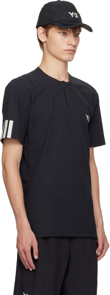 Tričko Y-3 Y-3 Zip Tee Čierna | JY6946, 4