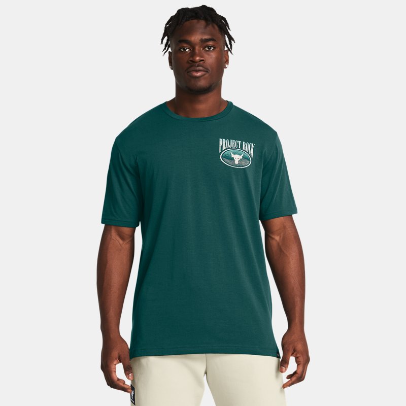 Tričko Under Armour Project Rock Day Kurzarm-Shirt Zelené | 1383221-449, 0