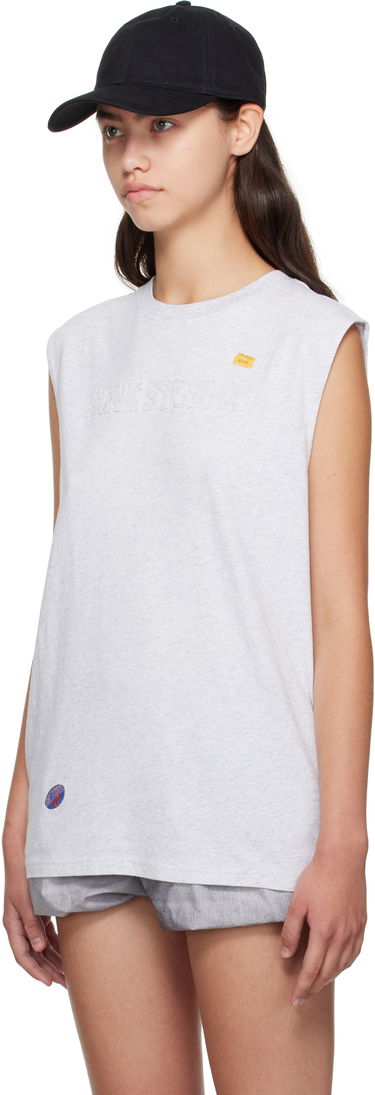 Tielko Acne Studios Acne Studios Logo Muscle Tee Šedá | CL0350-, 3
