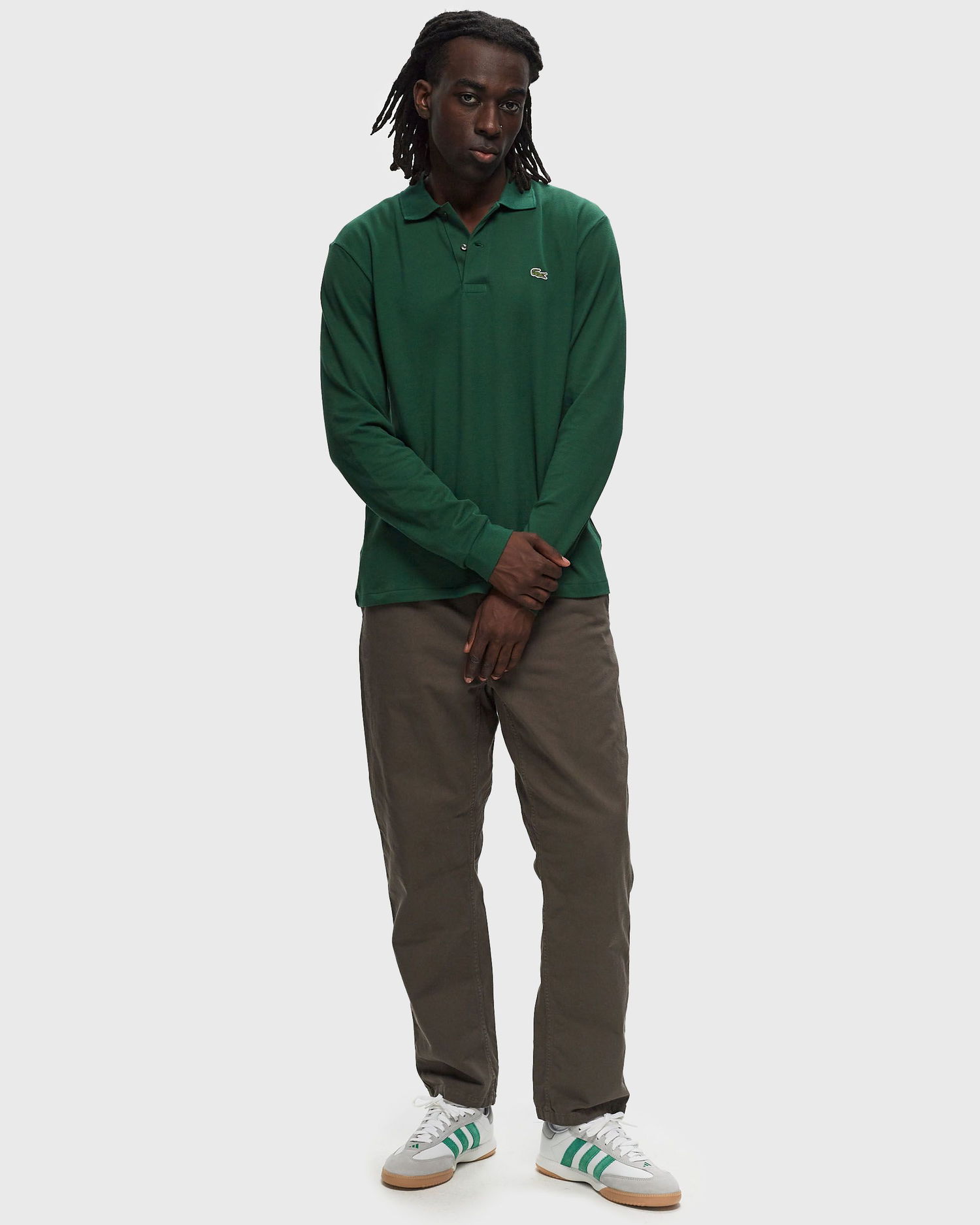 Polo tričko Lacoste POLO CLASSIQUE L.12.12 À MANCHES LONGUES Zelené | L1312-132, 1