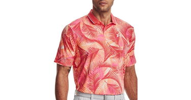 Polo tričko Under Armour Iso-Chill Graphic Palm Polo Shirt Oranžová | 1377367-683, 1