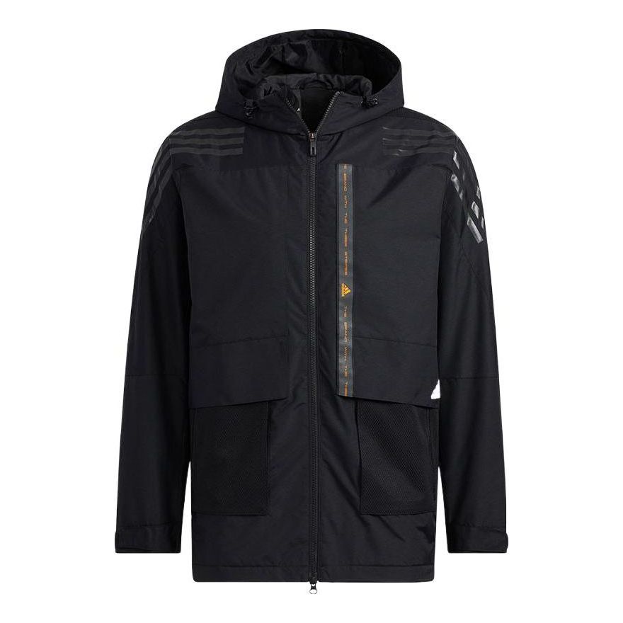 Parka adidas Originals Hooded Zipper Jacket Čierna | HE7401, 0