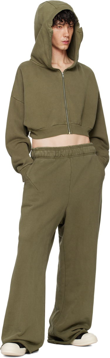 Mikina Entire Studios Entire Studios Cropped Full-Zip Hoodie Zelené | ES2156MI, 3